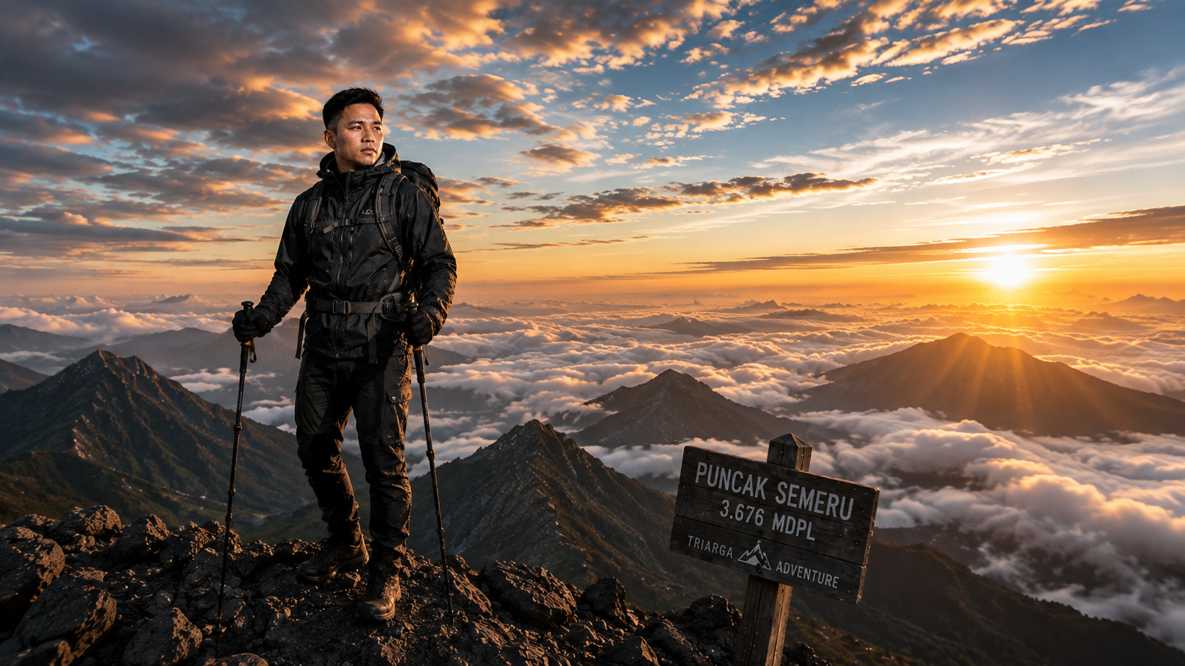 Summit of Puncak Semeru
